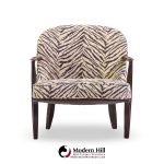 edward wormley for dunbar janus model 5705 mid century mahogany lounge chair - pair