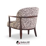 edward wormley for dunbar janus model 5705 mid century mahogany lounge chair - pair