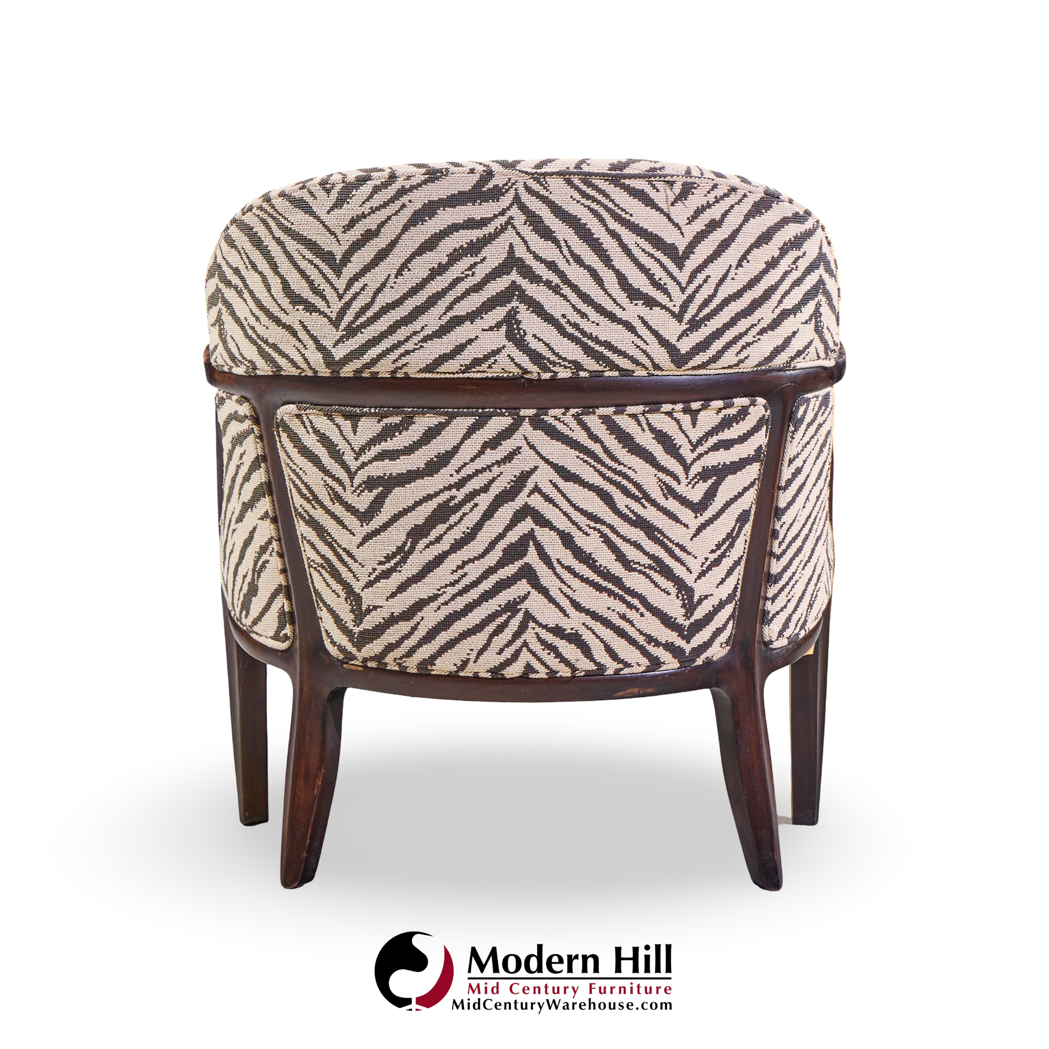 edward wormley for dunbar janus model 5705 mid century mahogany lounge chair - pair