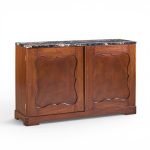 edward wormley for dunbar mid century mahogany and marble credenza