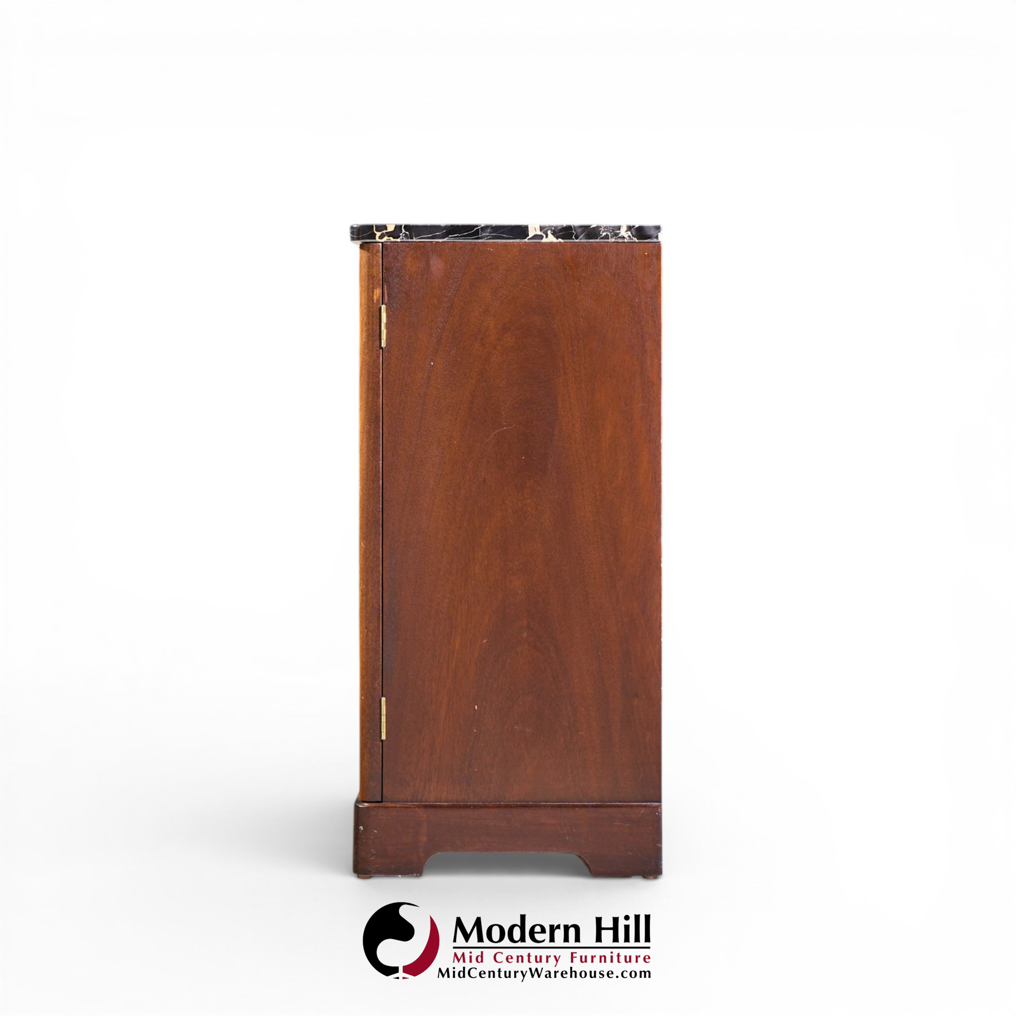 edward wormley for dunbar mid century mahogany and marble credenza