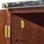 edward wormley for dunbar mid century mahogany and marble credenza