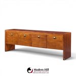 edward wormley for dunbar mid century rosewood, oak and brass credenza