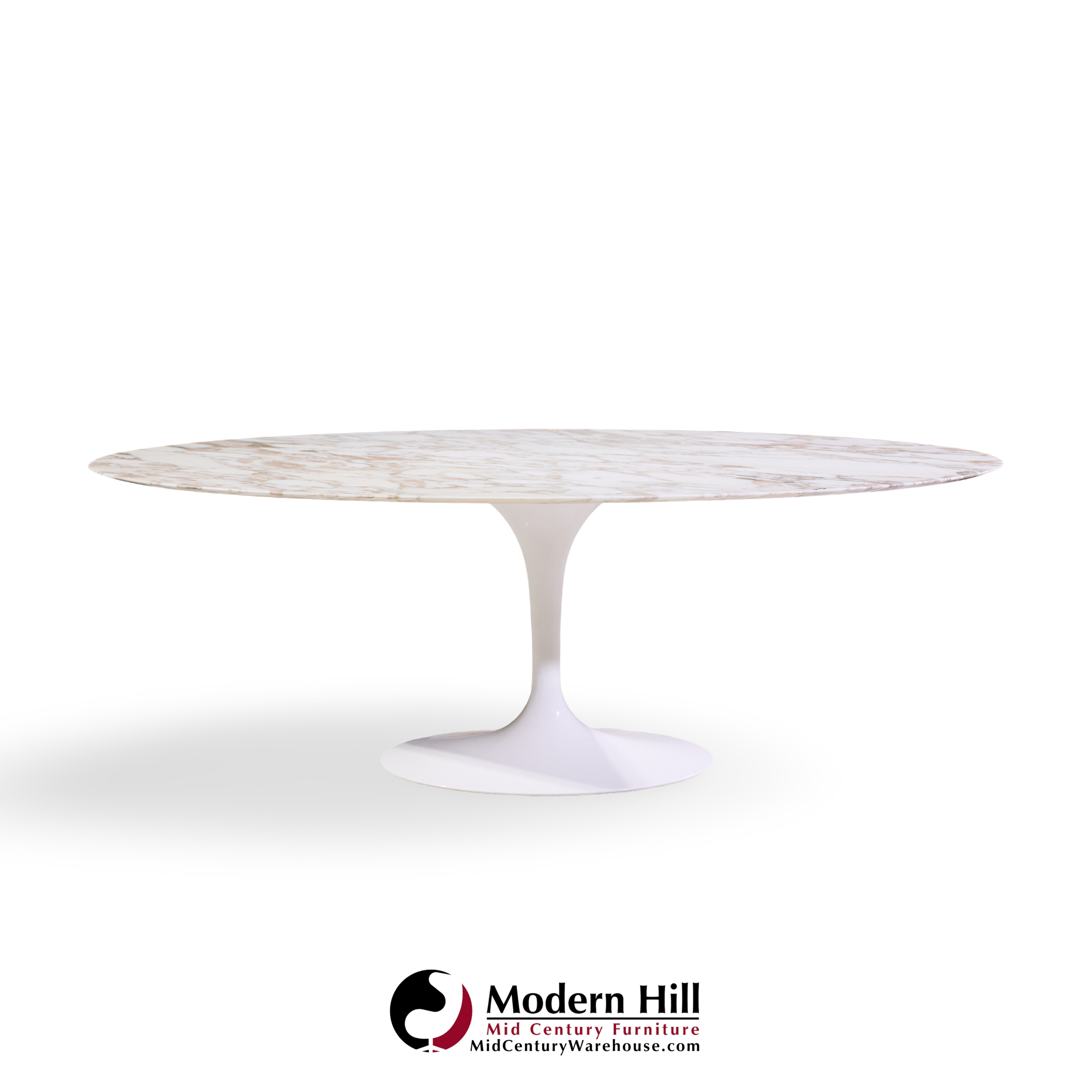 eero saarinen for knoll mid century tulip 84 inch marble dining table