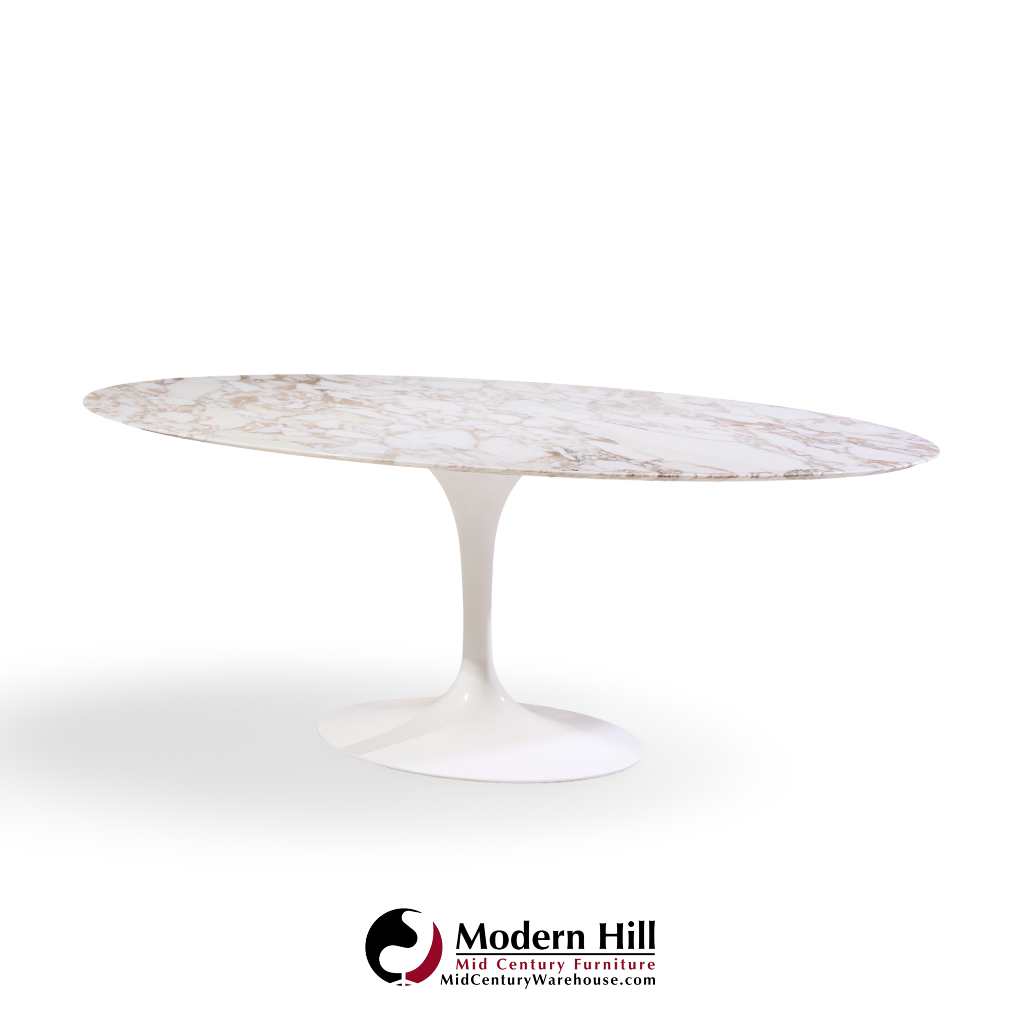 eero saarinen for knoll mid century tulip 84 inch marble dining table