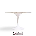 eero saarinen for knoll mid century tulip 84 inch marble dining table