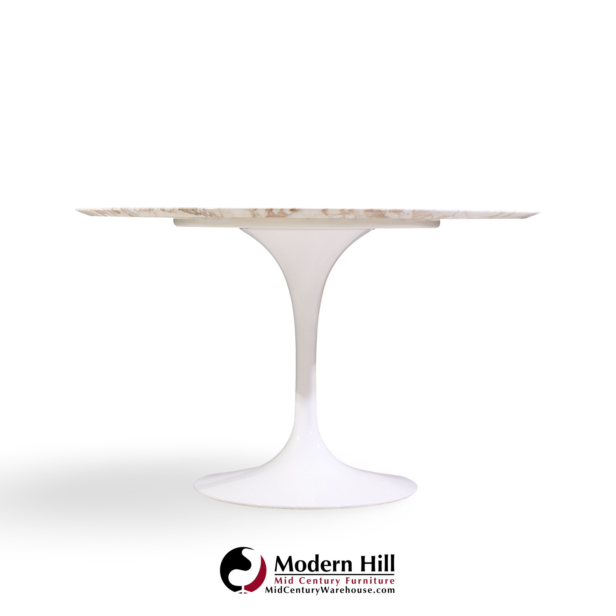 eero saarinen for knoll mid century tulip 84 inch marble dining table