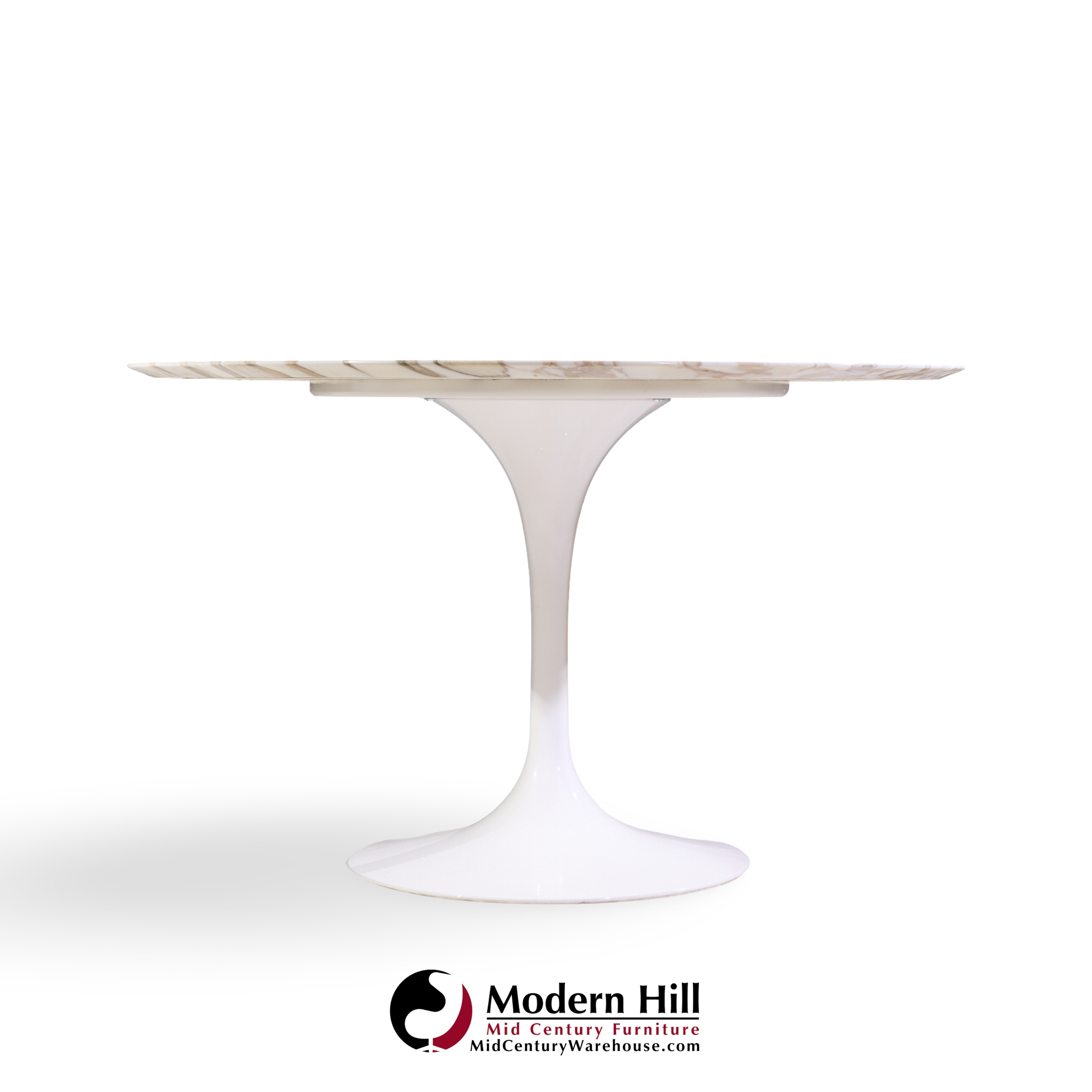 eero saarinen for knoll mid century tulip 84 inch marble dining table