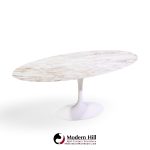 eero saarinen for knoll mid century tulip 84 inch marble dining table
