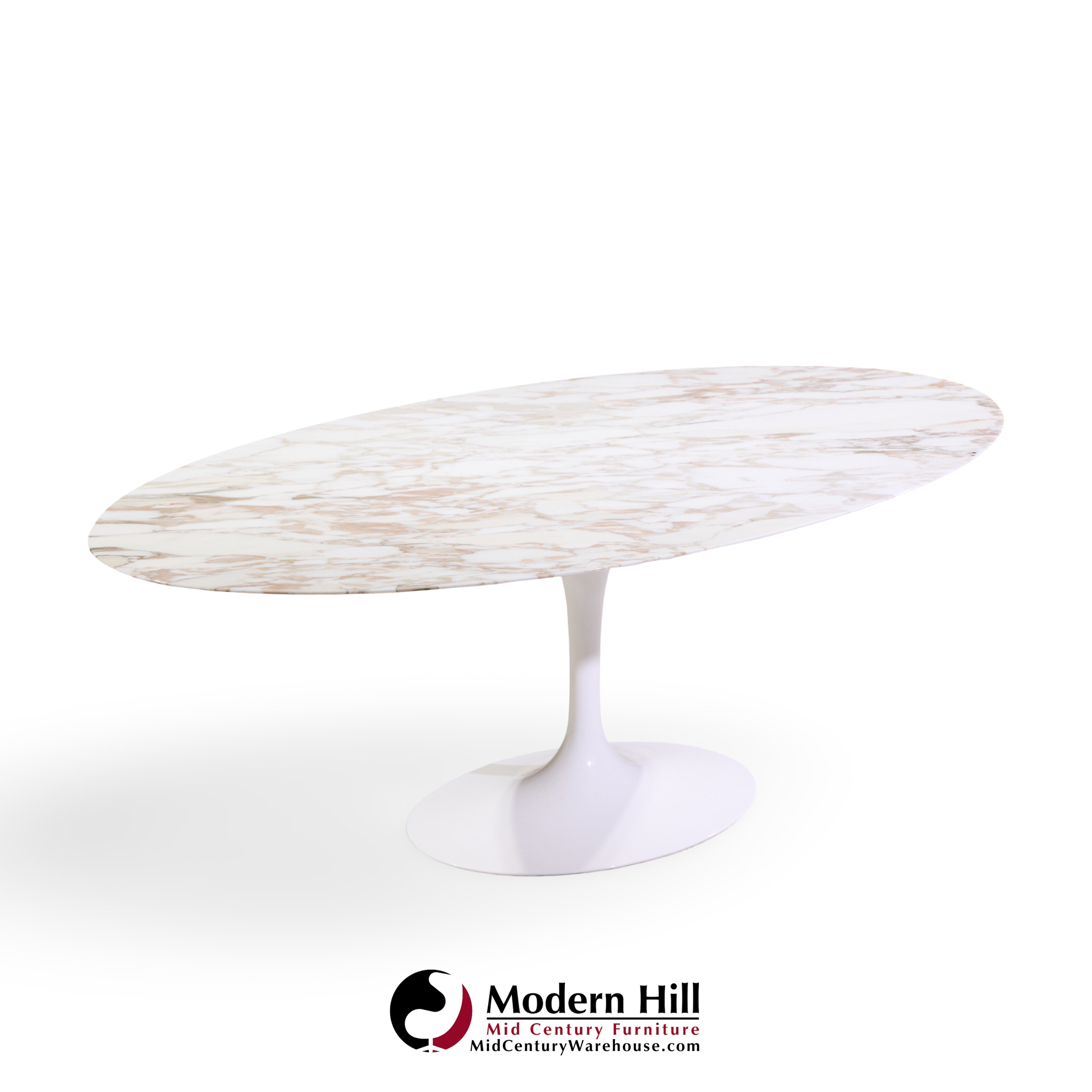 eero saarinen for knoll mid century tulip 84 inch marble dining table