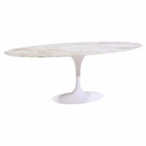 eero saarinen for knoll mid century tulip 84 inch marble dining table