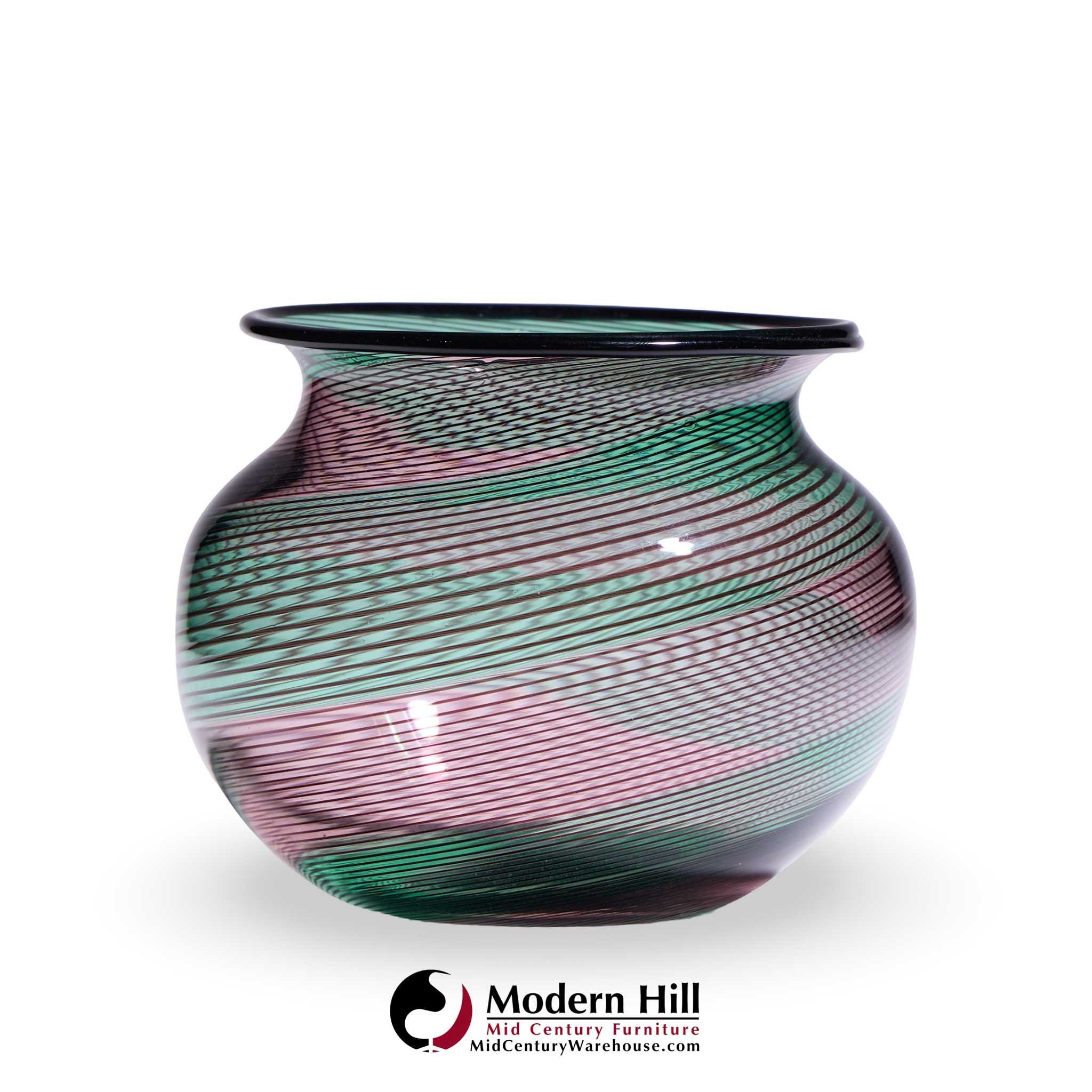 ercole barovier toso mid century murano italian art glass vase