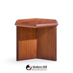 frank lloyd wright for henredon mid century mahogany taliesin side end table