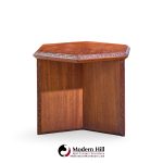 frank lloyd wright for henredon mid century mahogany taliesin side end table