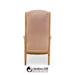 frits henningsen style swedish biedermeier wingback lounge chairs - pair