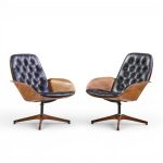 george mulhauser for plycraft mrs. chair mid century lounge chairs - pair