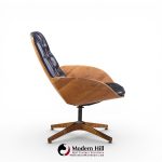 george mulhauser for plycraft mrs. chair mid century lounge chairs - pair