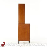heywood wakefield contessa mid century 2 door bar cabinet with hutch