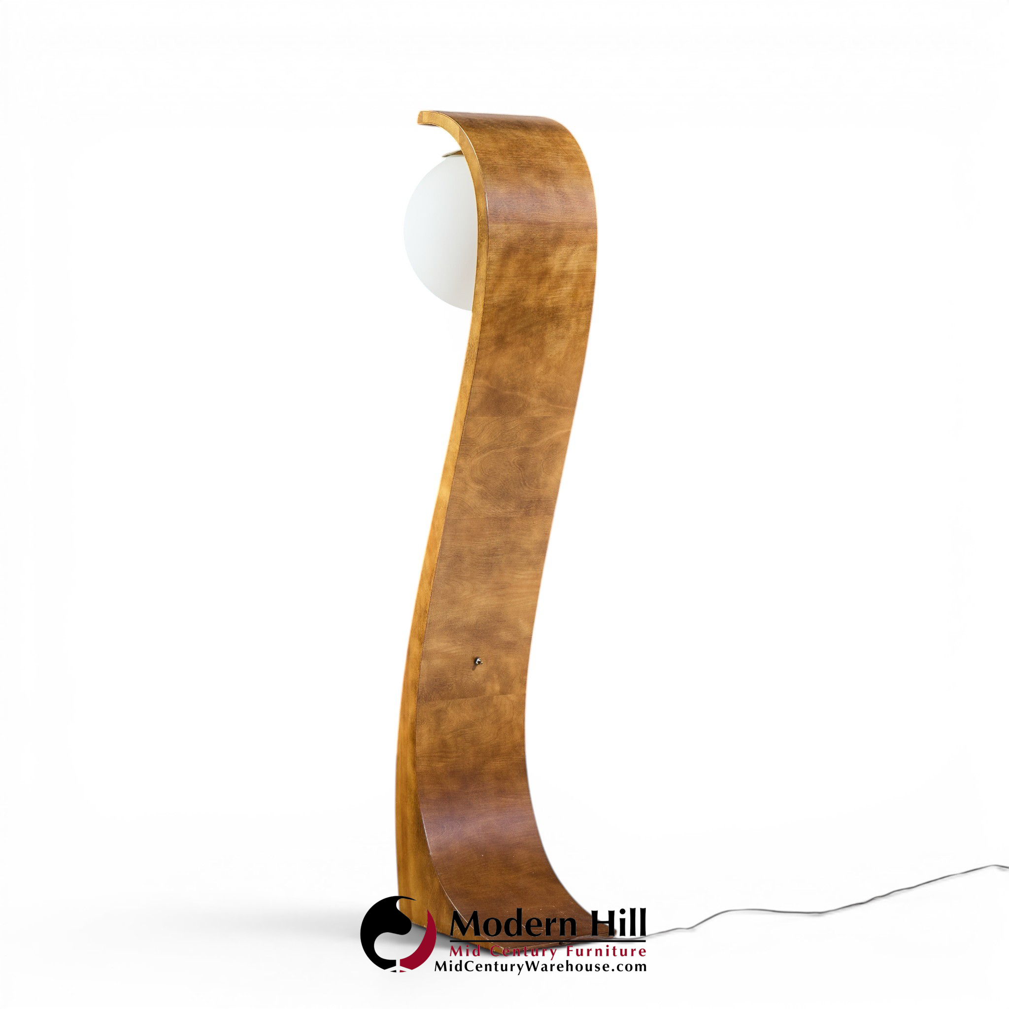 jack haywood for modeline mid century serpentine floor lamp