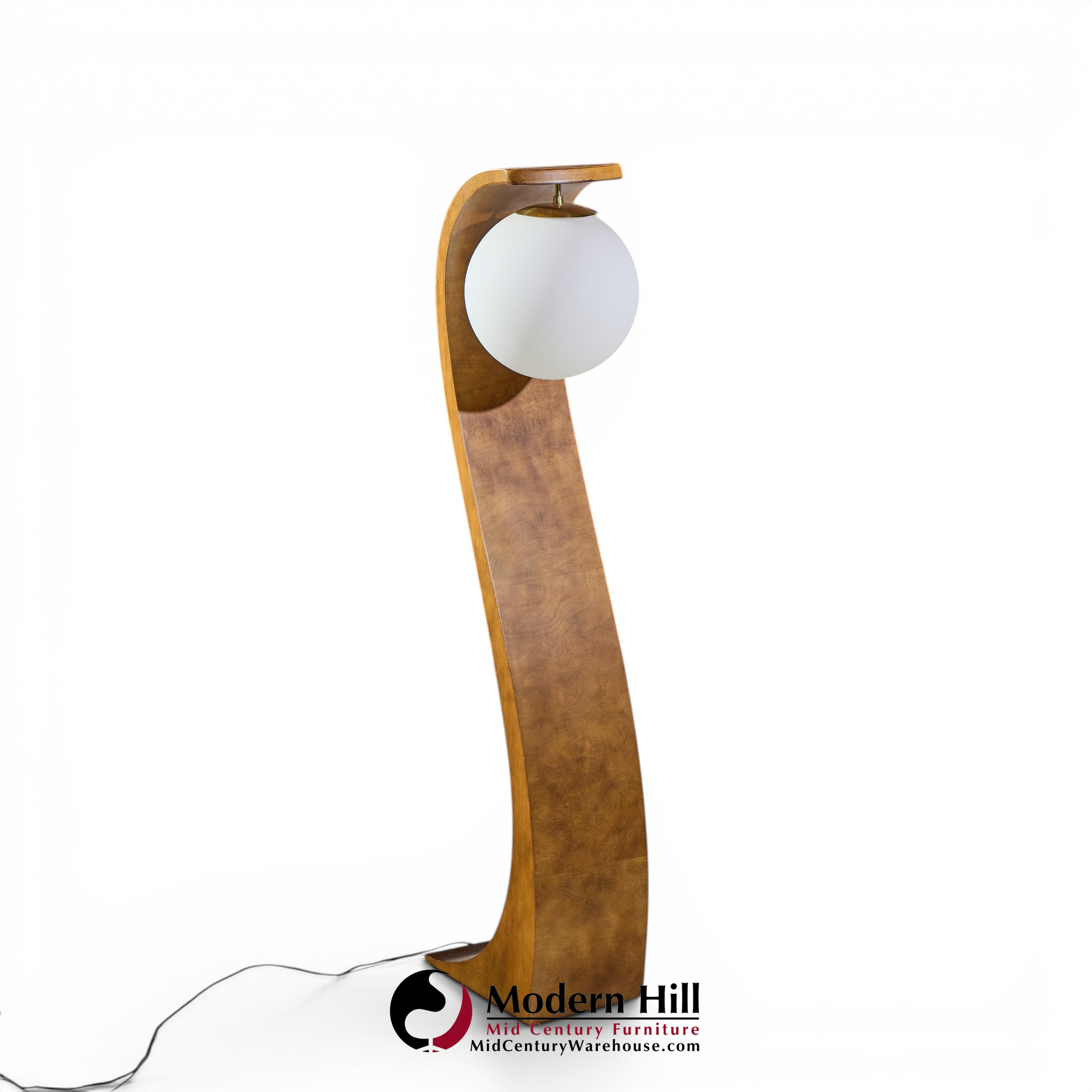jack haywood for modeline mid century serpentine floor lamp
