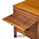 jens risom mid century walnut executive desk