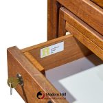 jens risom mid century walnut executive desk