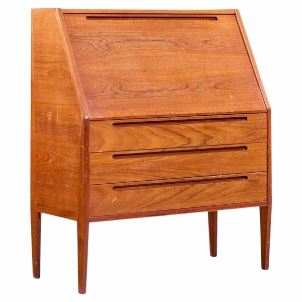 kai kristiansen for tørring møbelfabrik mid century danish teak secretary desk