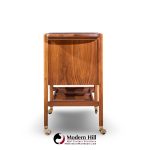 kipp stewart for drexel declaration mid century walnut tambour door bar cart