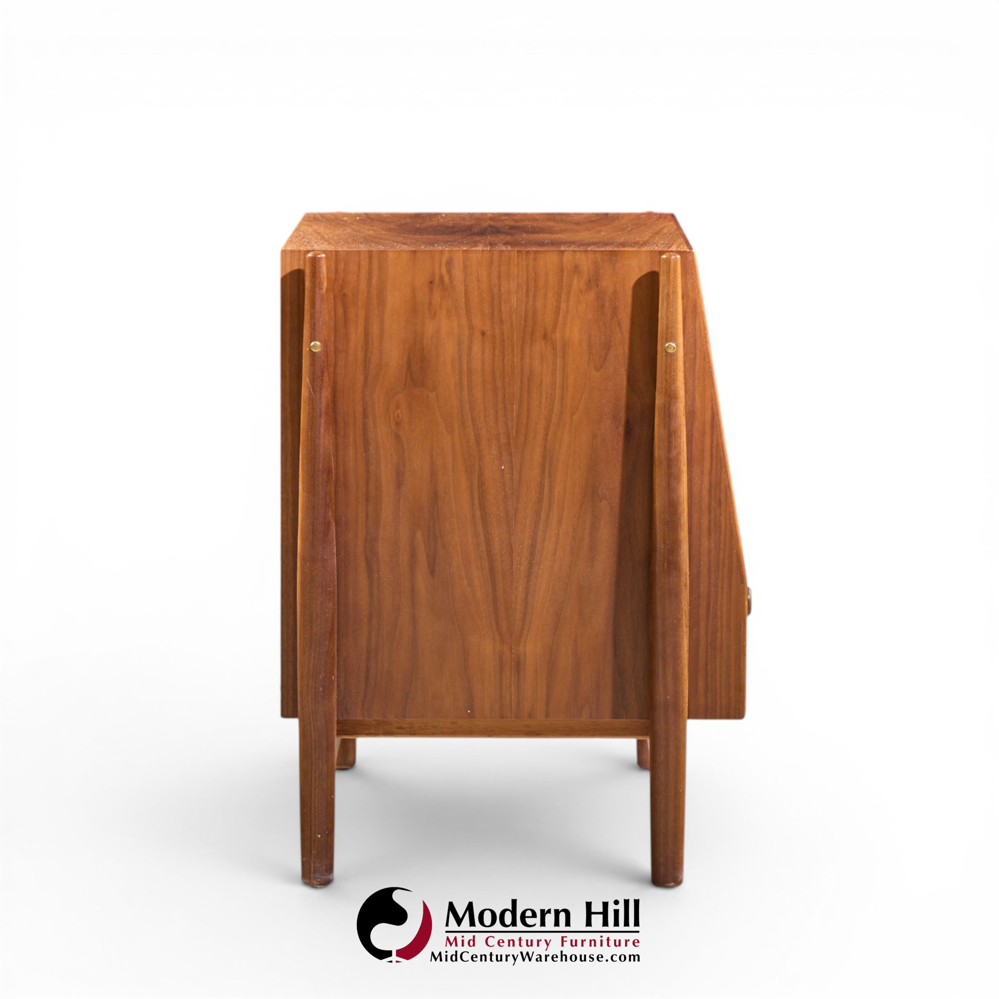 kipp stewart for drexel declaration mid century walnut floating nightstand