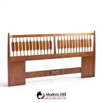 kipp stewart for drexel declaration mid century walnut king headboard
