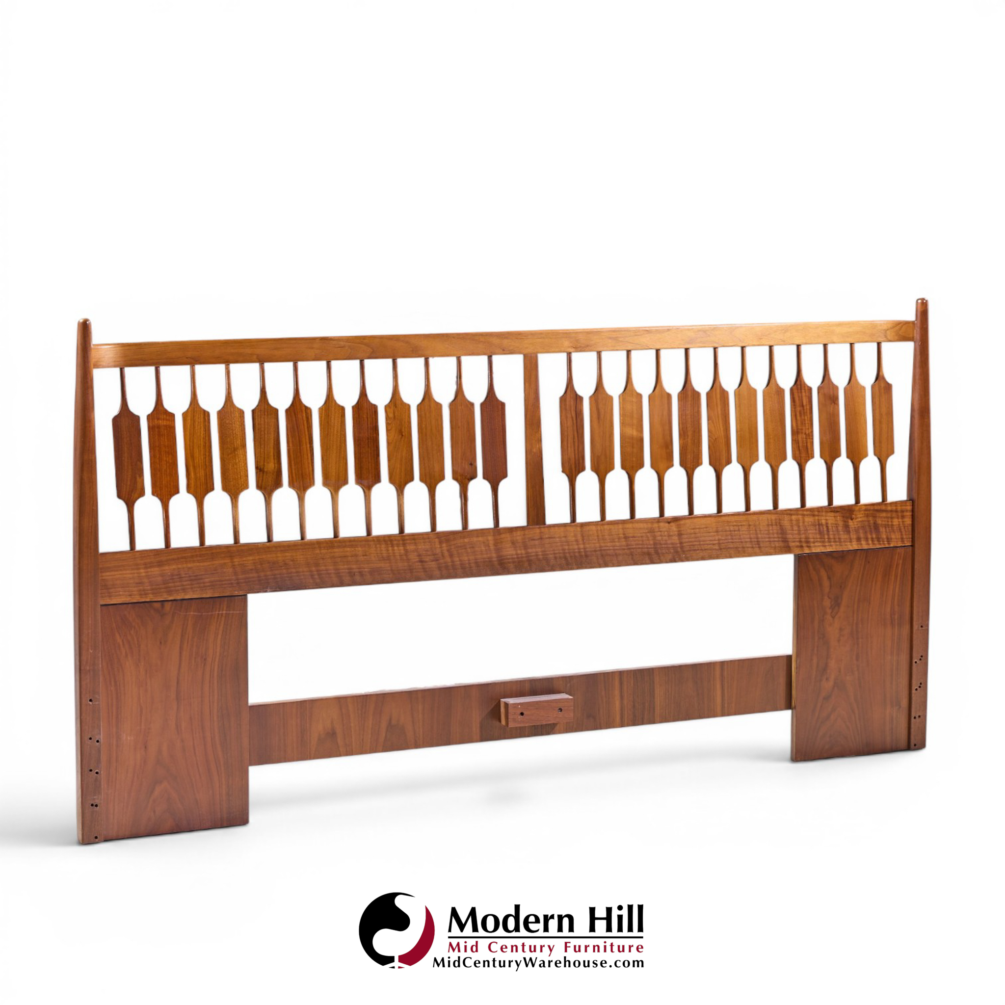 kipp stewart for drexel declaration mid century walnut king headboard