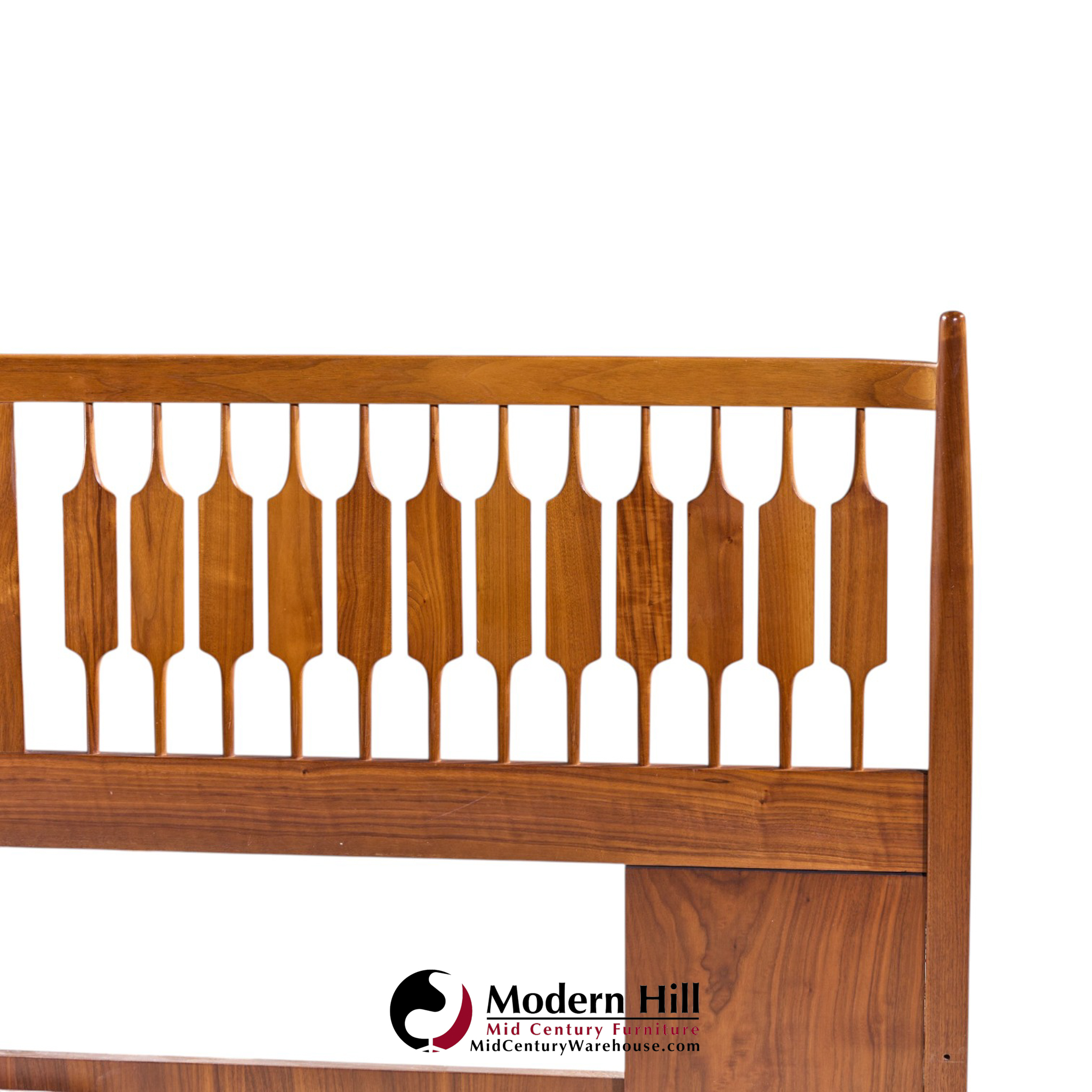 kipp stewart for drexel declaration mid century walnut king headboard