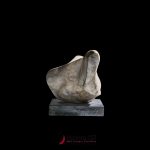 mid century abstract carved stone sculpture
