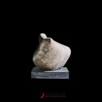 mid century abstract carved stone sculpture