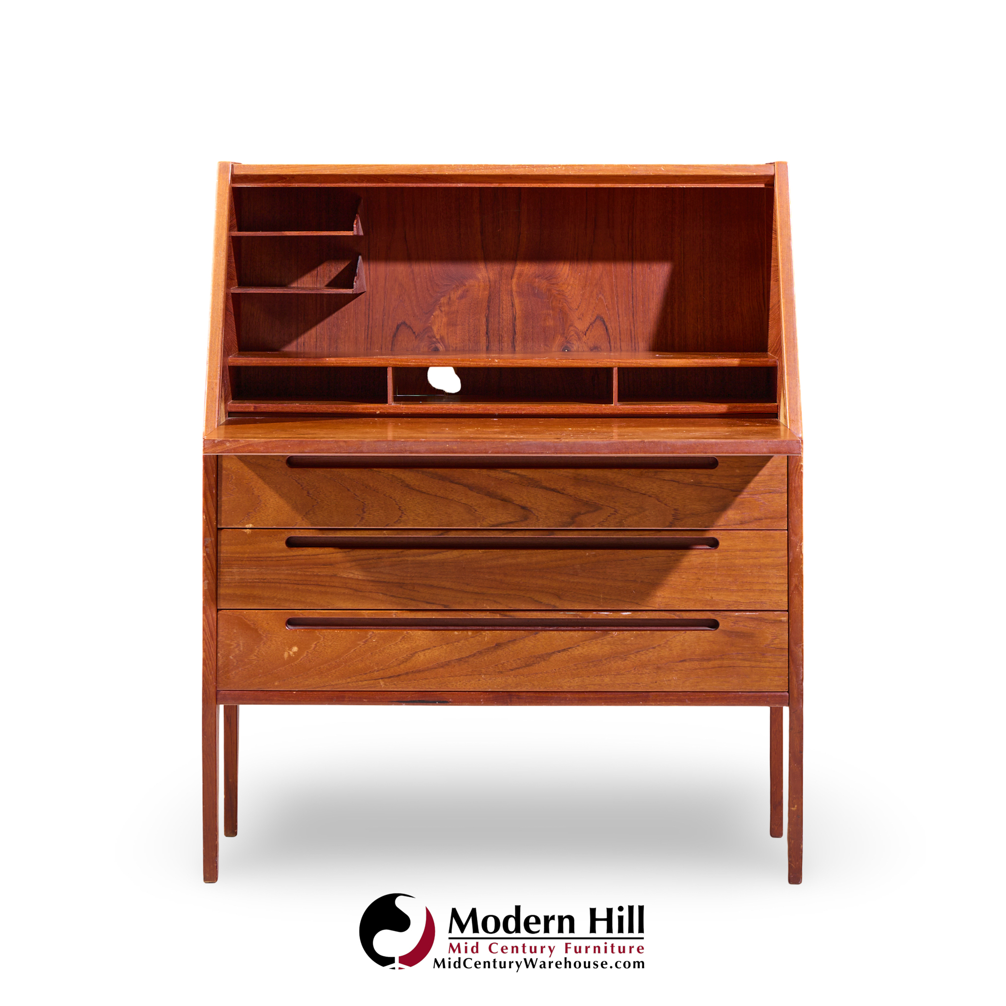 kai kristiansen for tørring møbelfabrik mid century danish teak secretary desk