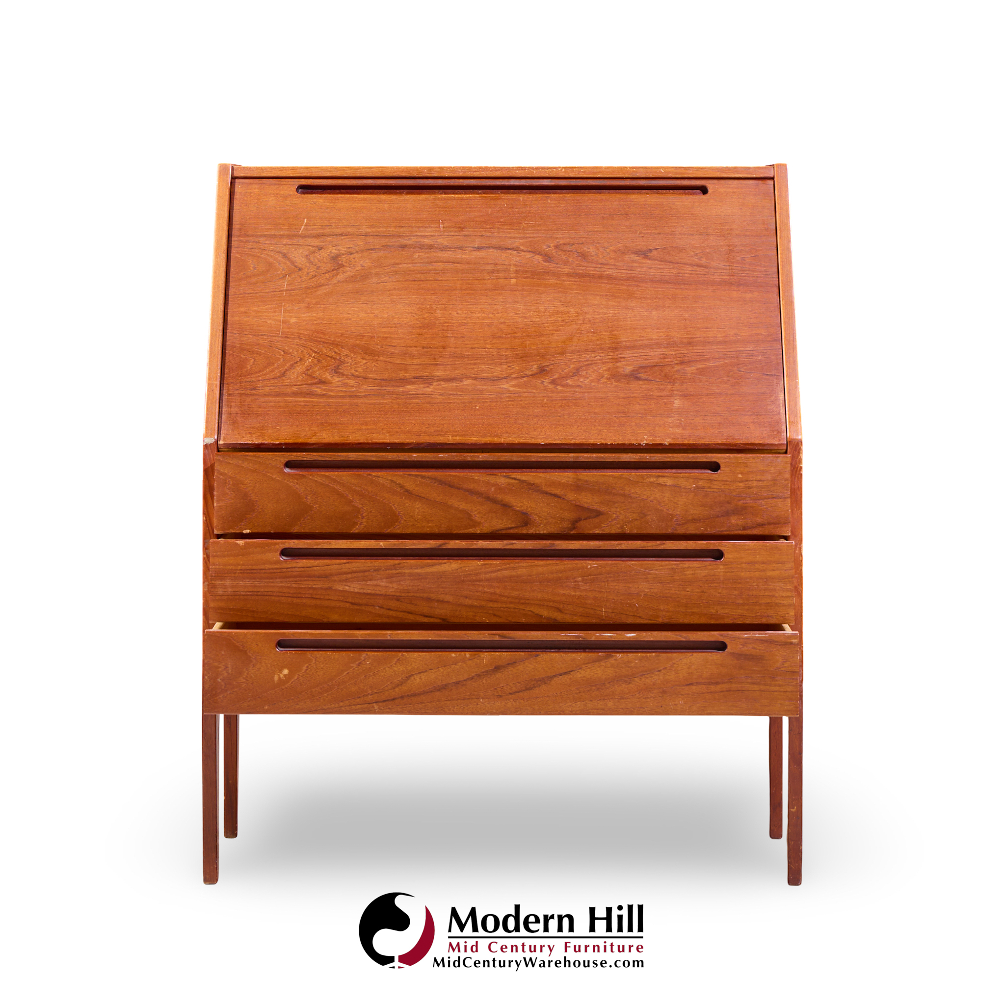 kai kristiansen for tørring møbelfabrik mid century danish teak secretary desk