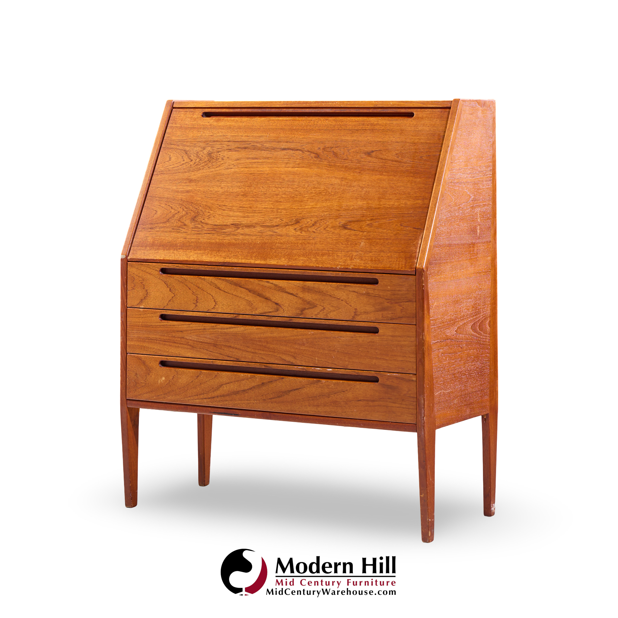kai kristiansen for tørring møbelfabrik mid century danish teak secretary desk
