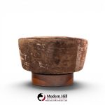 milo baughman for thayer coggin mid century walnut swivel barrel tub chairs - pair