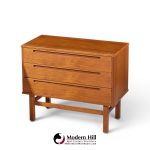 nils jonsson for tørring møbelfabrik mid century danish teak dresser chest of drawers - pair