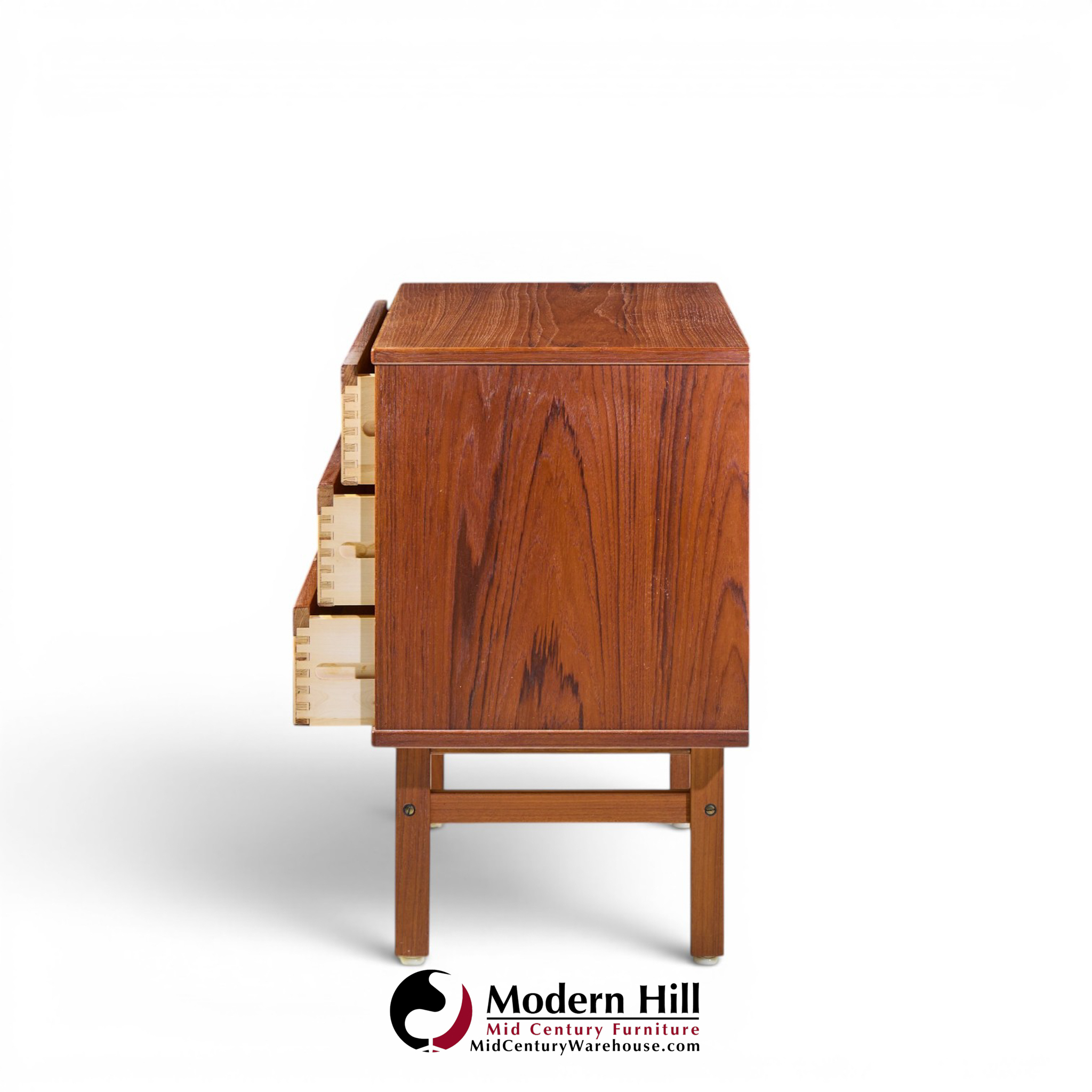 nils jonsson for tørring møbelfabrik mid century danish teak dresser chest of drawers - pair
