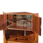 omann jun style mid century danish rosewood corner cabinet