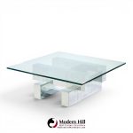 paul evans cityscape mid century chrome and stainless steel coffee table
