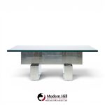 paul evans cityscape mid century chrome and stainless steel coffee table