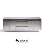 paul evans cityscape mid century chrome and stainless steel credenza