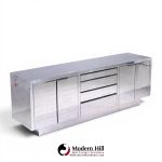 paul evans cityscape mid century chrome and stainless steel credenza