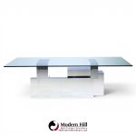 paul evans for directional cityscape mid century chrome dining table