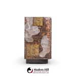 paul evans for directional mid century copper, pewter and bronze patchwork credenza