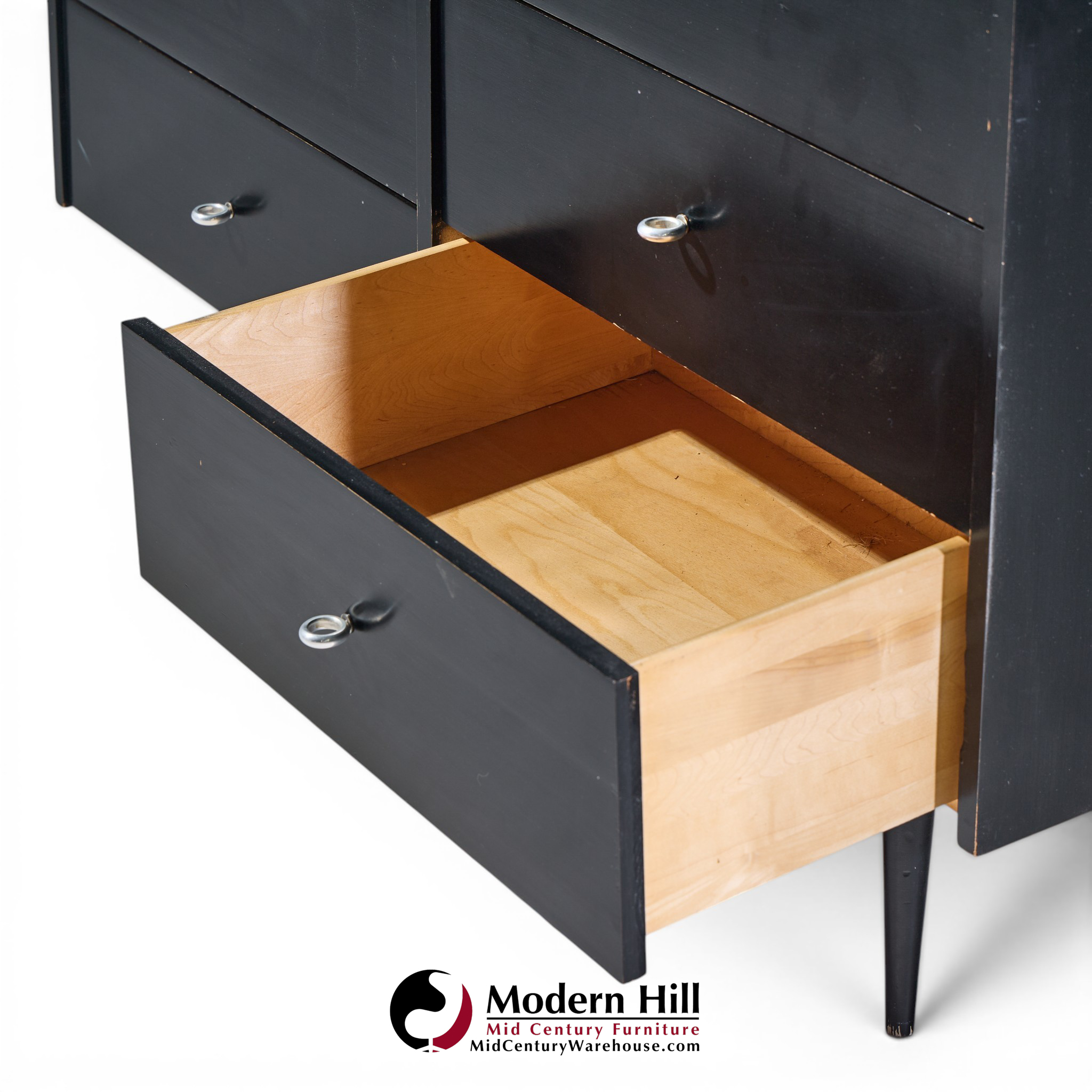 paul mccobb for planner group mid century ebonized 6 drawer dresser