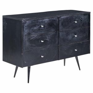 paul mccobb for planner group mid century ebonized 6 drawer dresser