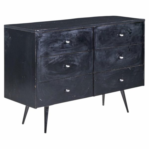 paul mccobb for planner group mid century ebonized 6 drawer dresser